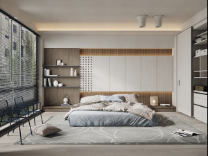 modern bedroom 3D Model