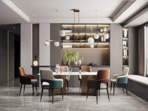 modernes Restaurant 3D Modell