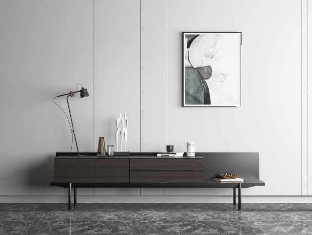 modern tv cabinet Modèle 3D .c4d .max .obj .3ds .fbx .stl .blend 