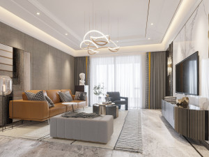 modern living room Modelo 3D