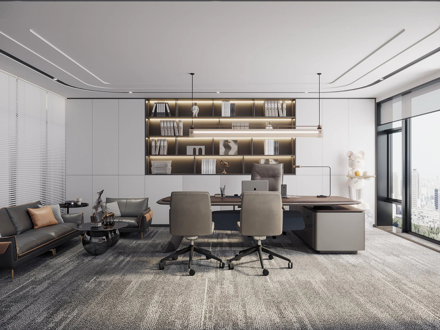 modern office 3D Model .c4d .max .obj .3ds .fbx .stl .blend