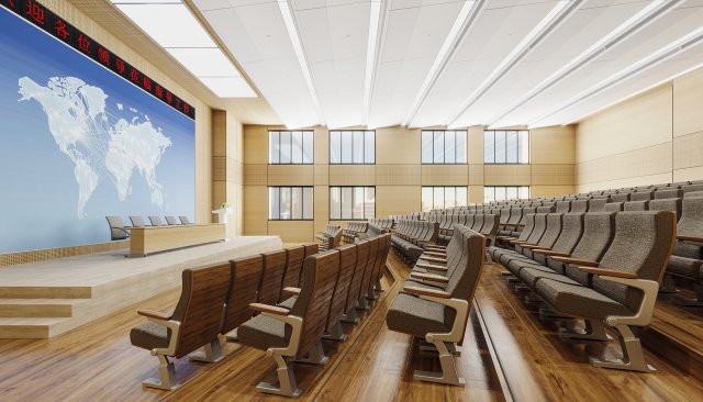 modern conference room Modelo 3D .c4d .max .obj .3ds .fbx .stl .blend