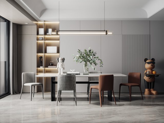 modern restaurant Modèle 3D .c4d .max .obj .3ds .fbx .stl .blend 