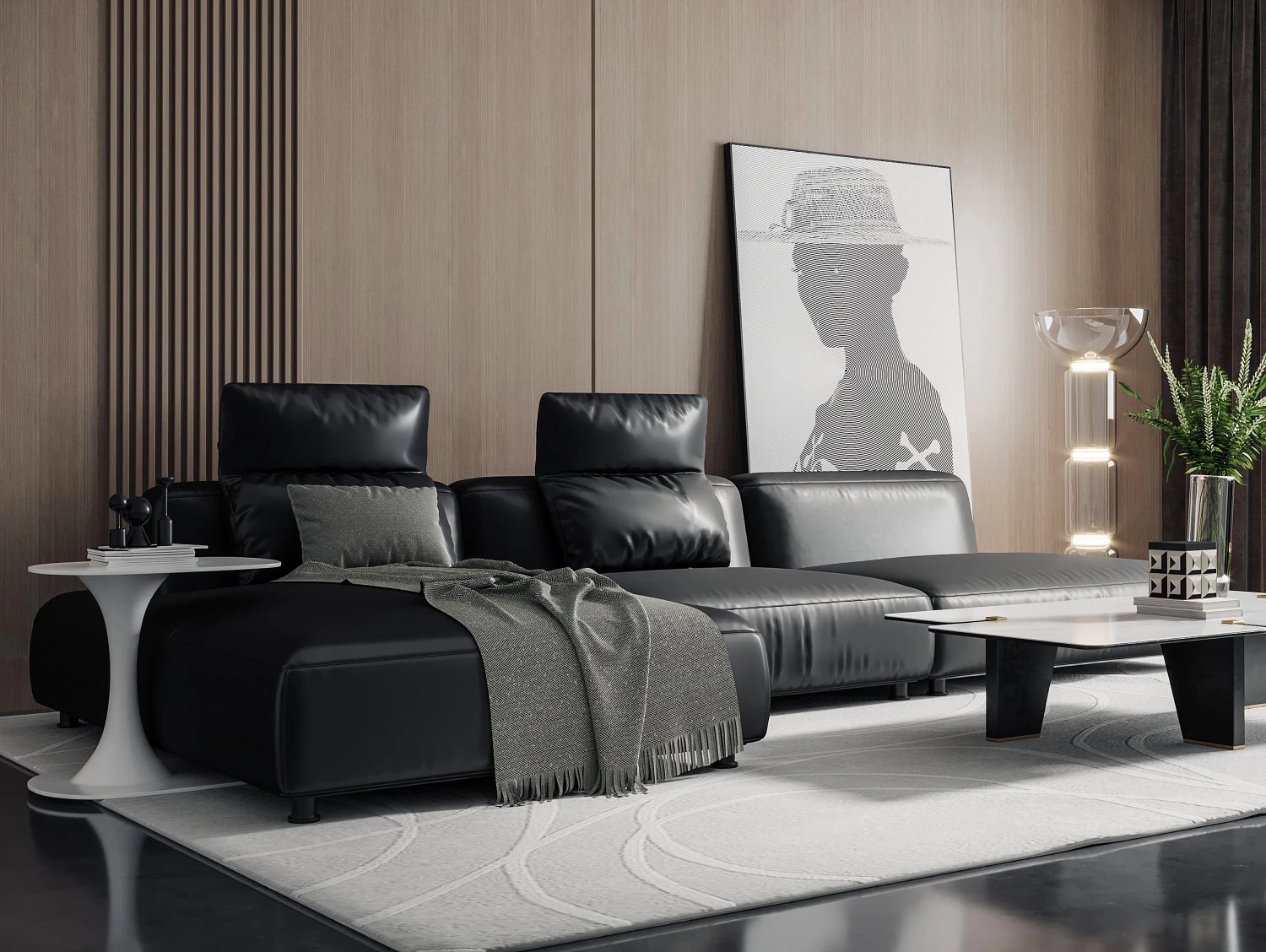 modern sofa 3D Model .c4d .max .obj .3ds .fbx .stl .blend 