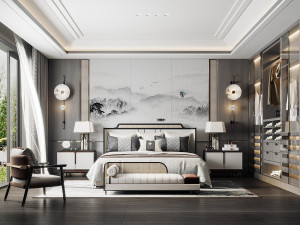 modern bedroom 3D Model