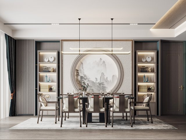 modern restaurant 3D Model .c4d .max .obj .3ds .fbx .stl .blend 