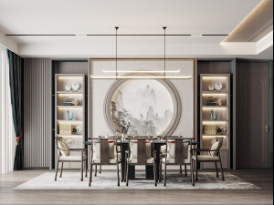 modern restaurant 3D 모델