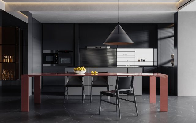 modern restaurant 3D Model .c4d .max .obj .3ds .fbx .stl .blend