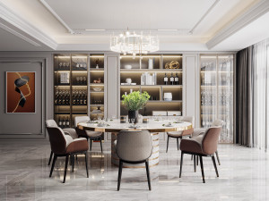european restaurant 3Dモデル