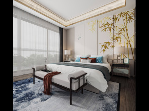 modern bedroom 3D 模型