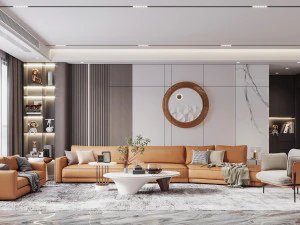 モダンなリビングルーム 3Dモデル