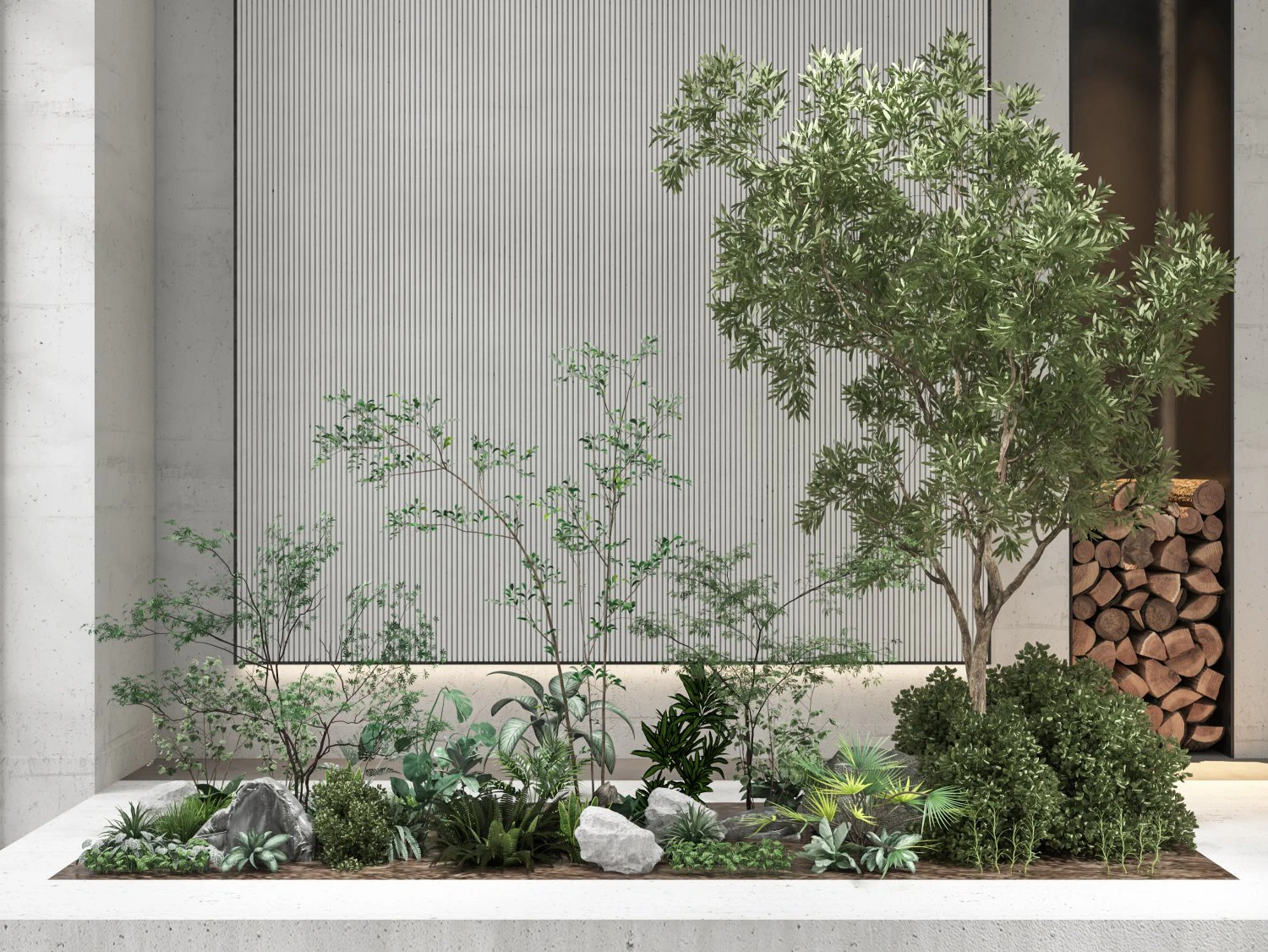 modern plants 3D Model .c4d .max .obj .3ds .fbx .stl .blend 