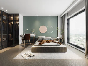 현대 침실 3D 모델