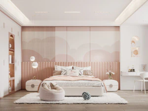 nowoczesny pok&oacute;j dziecięcy Model 3D