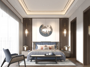 modern bedroom 3D Model