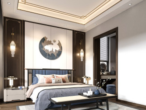 modern bedroom 3D Model