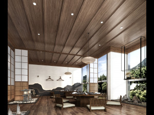 japanese restaurant Modelo 3D