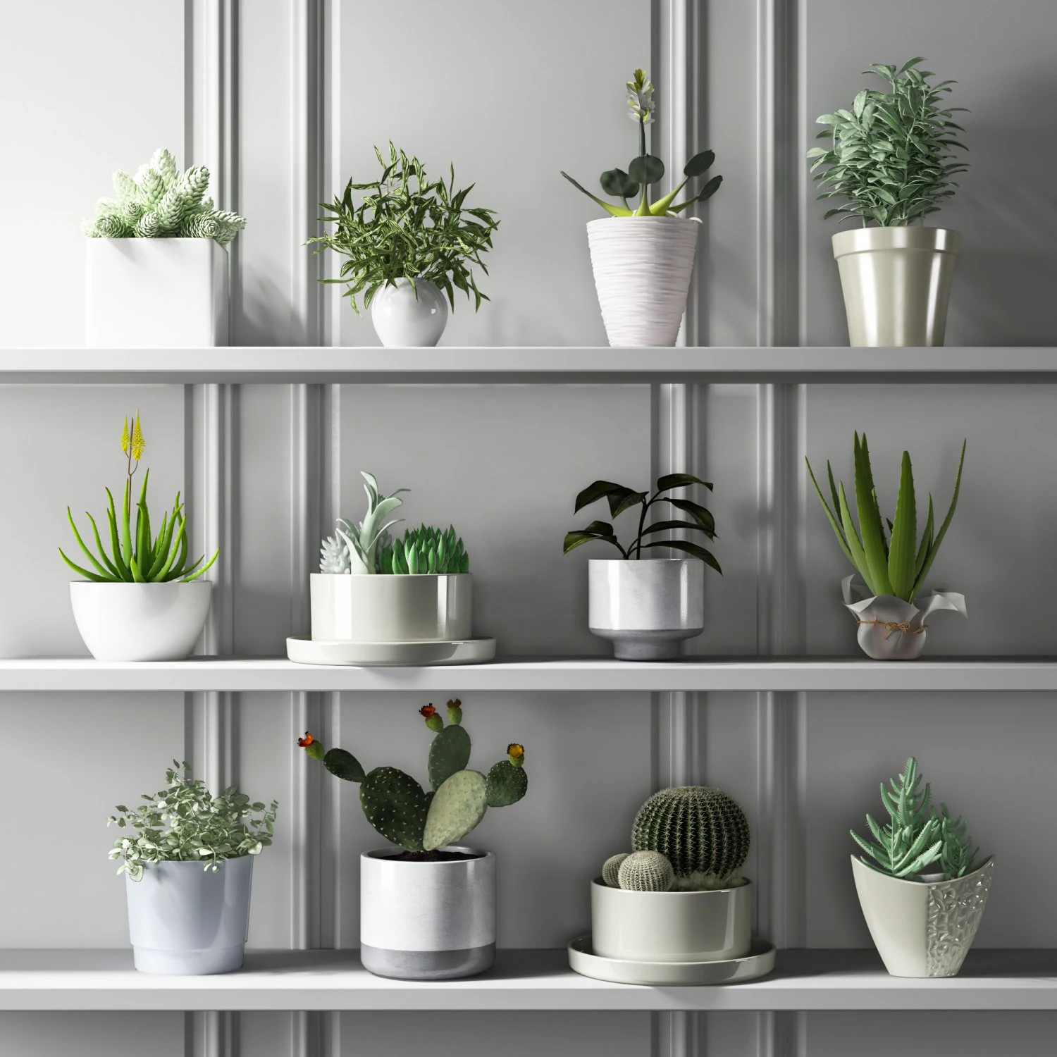 modern potting 3D Model .c4d .max .obj .3ds .fbx .stl .blend 