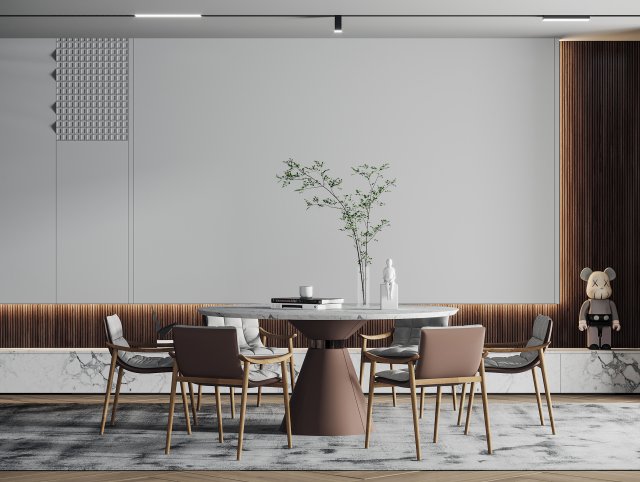 modern restaurant 3D Model .c4d .max .obj .3ds .fbx .stl .blend 