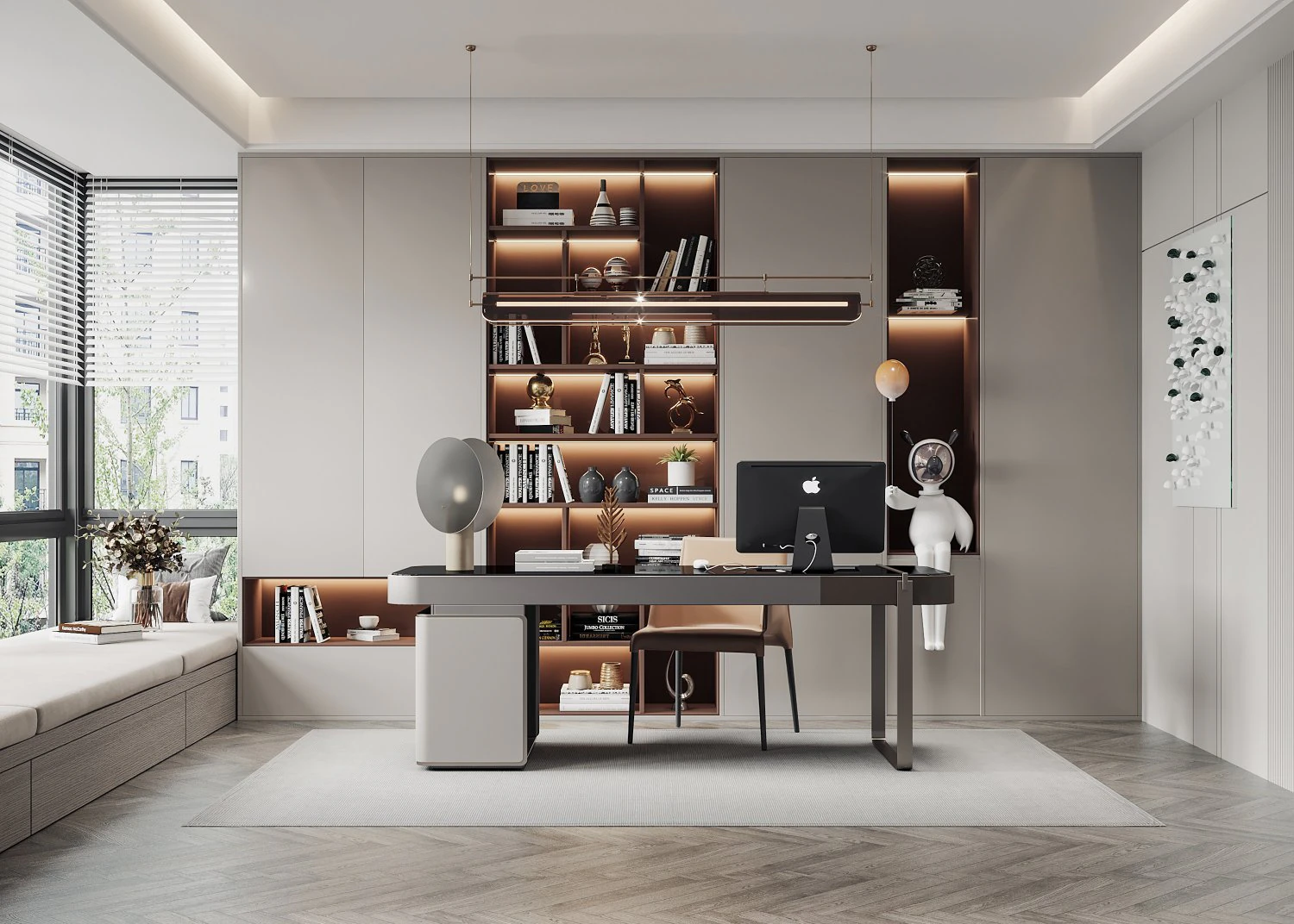 modern office 3D Model .c4d .max .obj .3ds .fbx .stl .blend 