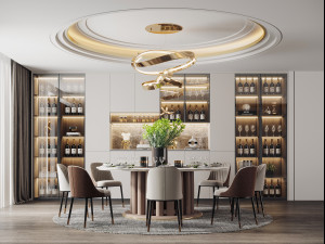 modern restaurant Modelo 3D