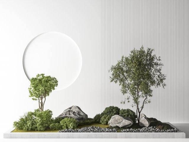 modern potted plants 3D मॉडल .c4d .max .obj .3ds .fbx .stl .blend 