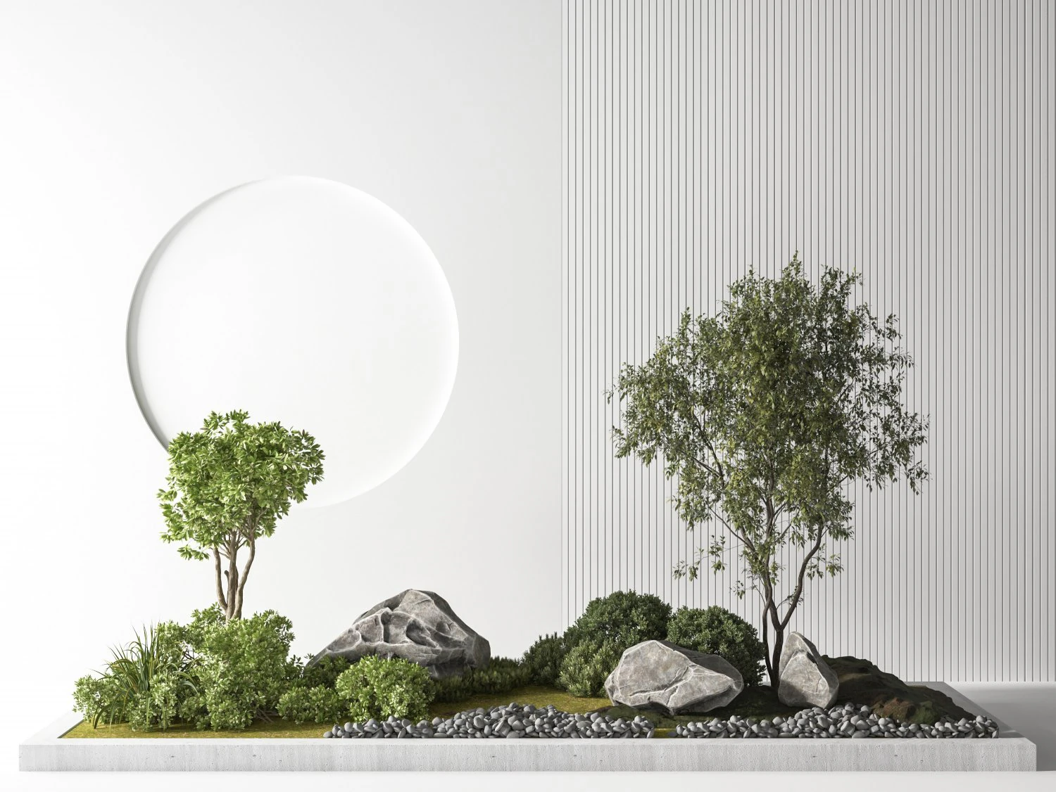 modern potted plants 3D Model .c4d .max .obj .3ds .fbx .stl .blend 