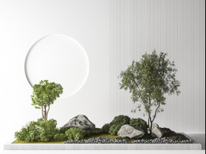 modern potted plants Modelo 3D
