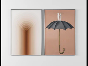 현대 교수형 그림 3D 모델