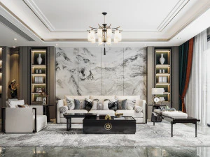 nowoczesny salon Model 3D