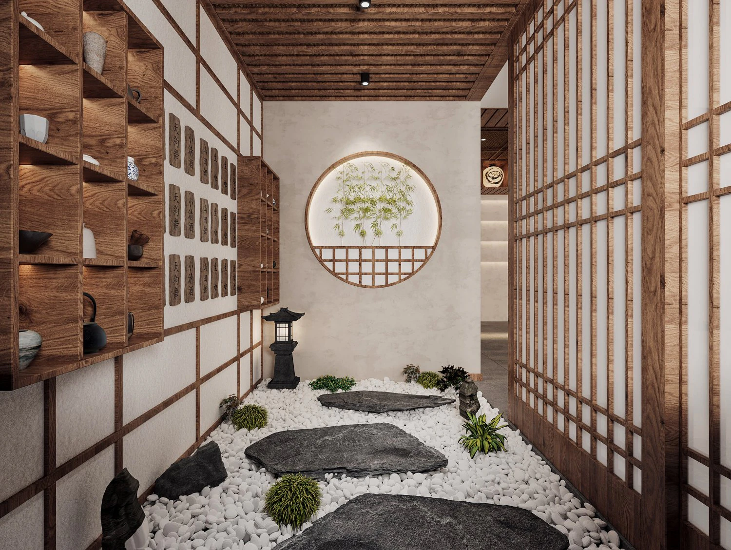 modern restaurant aisle 3D Model .c4d .max .obj .3ds .fbx .stl .blend 