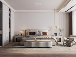 modern bedroom 3D Model