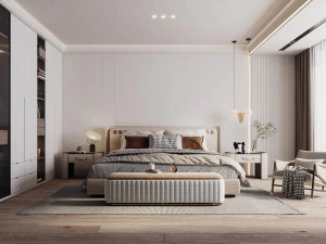 현대 침실 3D 모델