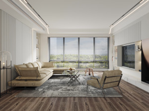 modern living room 3D Model
