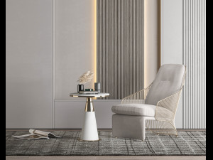 modern sofa chair Modelo 3D