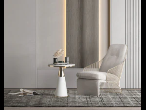 现代沙发椅 3D 模型