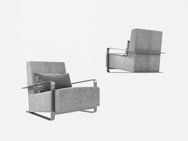 modern chair 3D 模型 .c4d .max .obj .3ds .fbx .stl .blend 