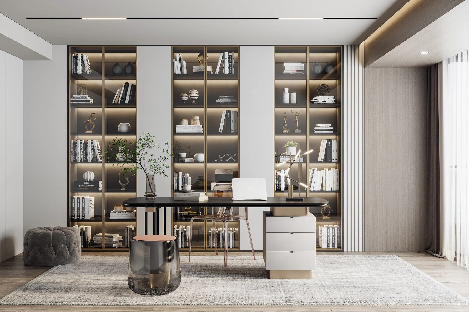 modern office 3D Model .c4d .max .obj .3ds .fbx .stl .blend 