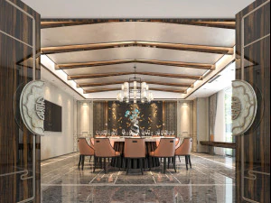 modern restaurant 3D Model