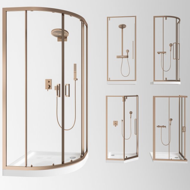 modern bathroom partition Modello 3D .c4d .max .obj .3ds .fbx .stl .blend 