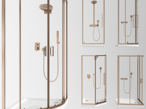 modern bathroom partition Modèle 3D