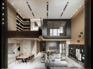 Modern living room 3D Model