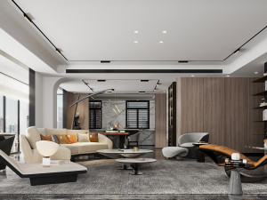 Modern living room 3D Model