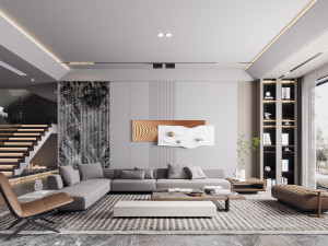 Modern living room 3D Model
