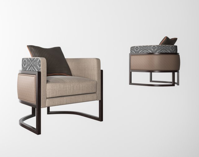 Modern sofa 3D Model .c4d .max .obj .3ds .fbx .stl .blend 