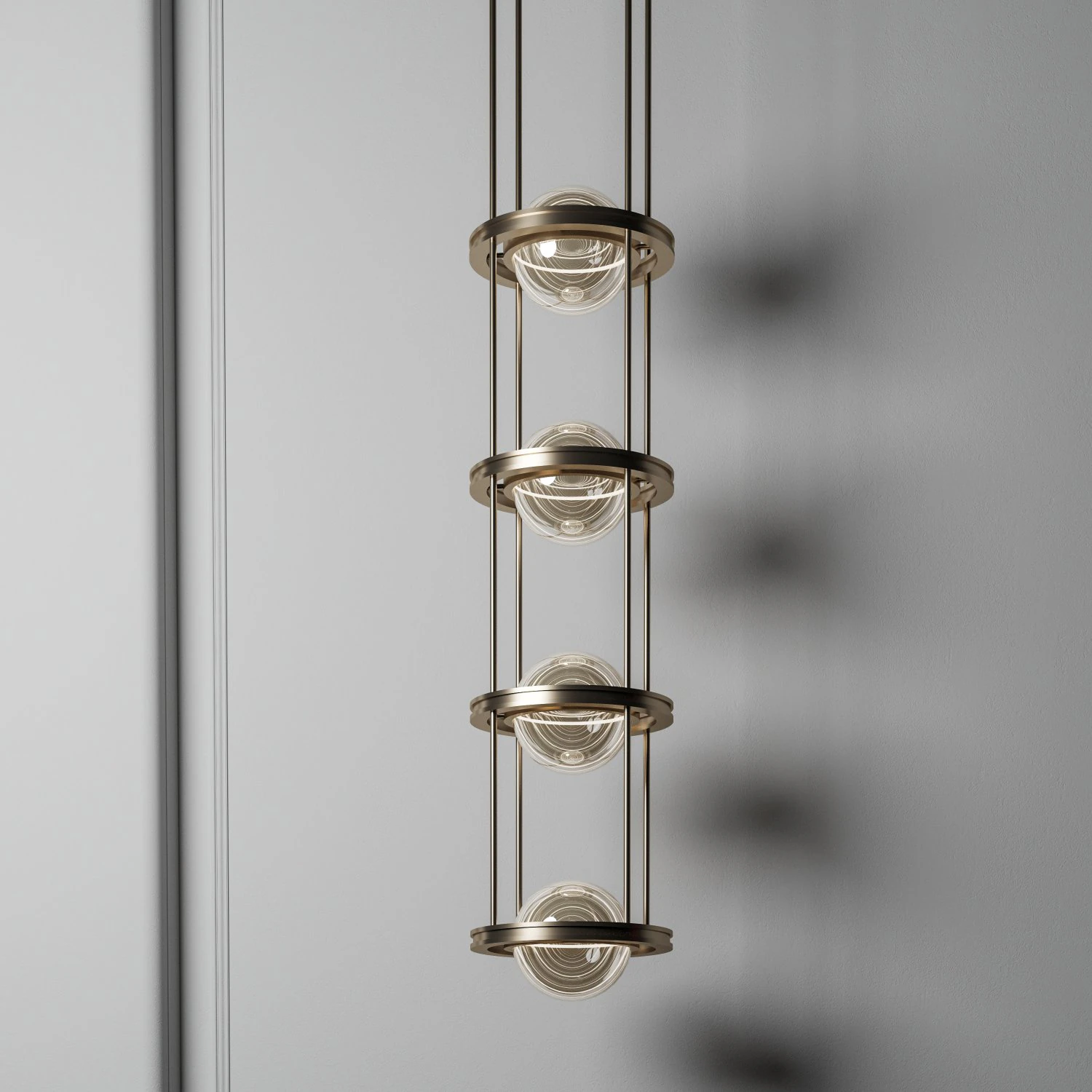 Modern Chandelier 3D Model .c4d .max .obj .3ds .fbx .stl .blend 