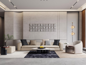 Modern living room 3D Model