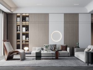 Modern living room 3D 모델