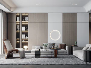 モダンなリビングルーム 3Dモデル