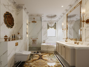 European bathroom 3D Model